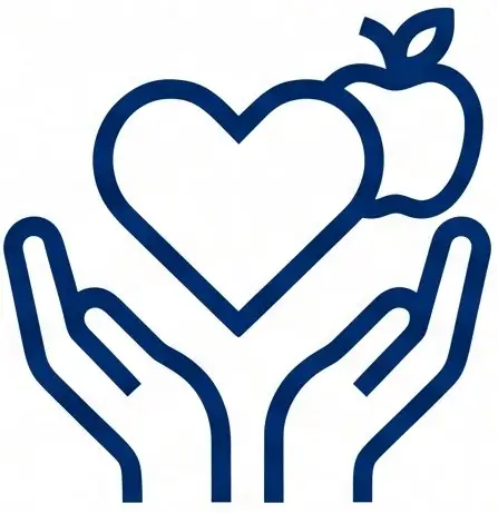 Un corazón y una manzana
