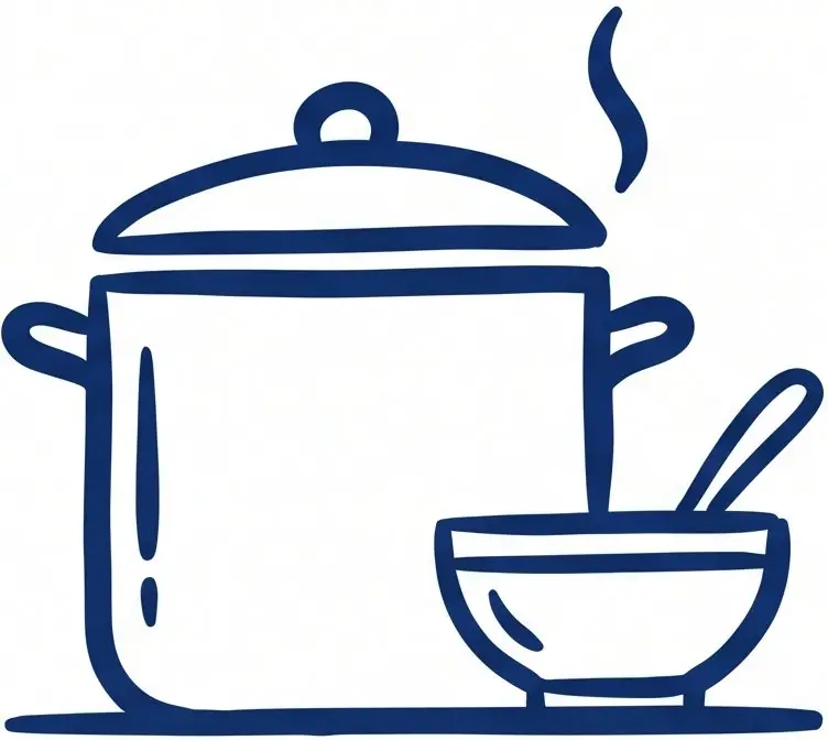 Una olla y un bowl